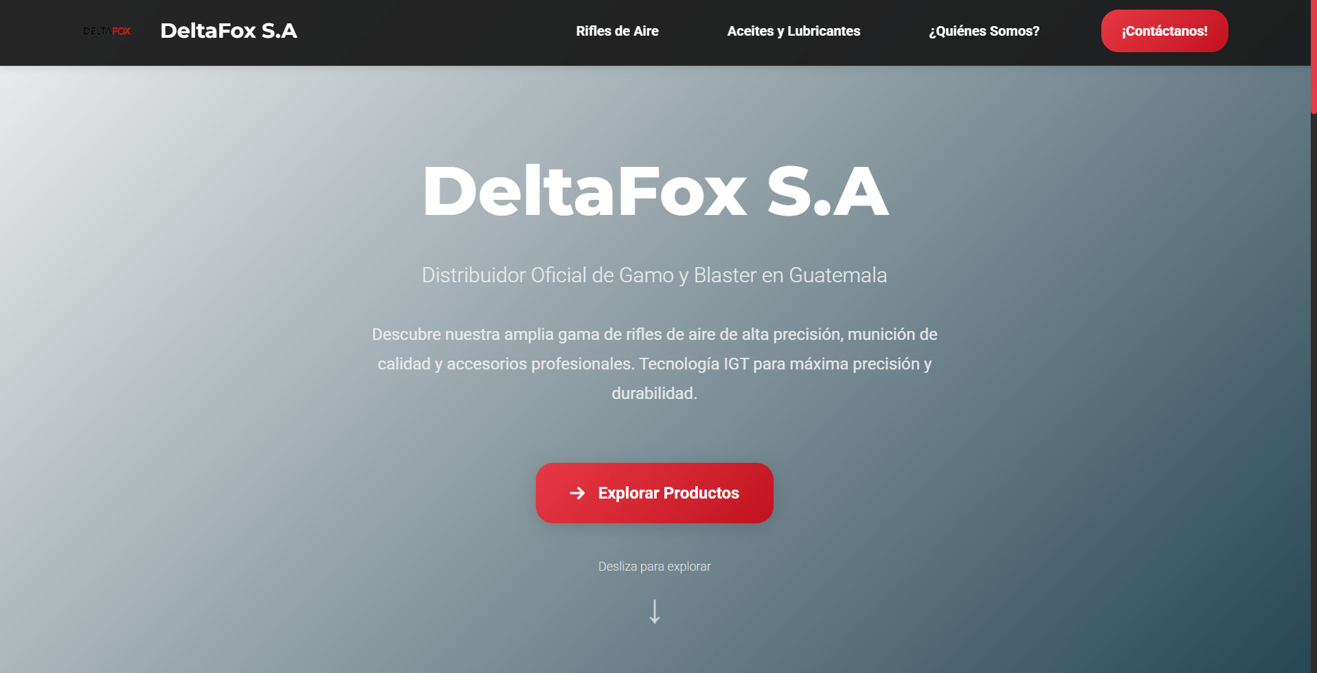 Delta Fox website preview